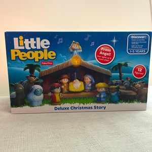 New Little People Deluxe Christmas Nativity Set